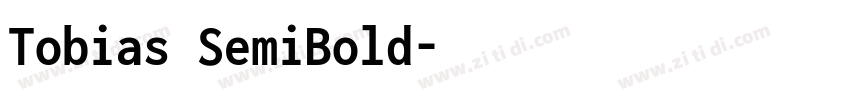 Tobias SemiBold字体转换